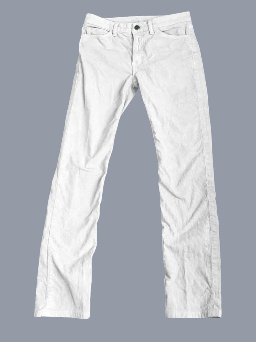 American Apparel Pants Corduroy Slim Straight Beige (28)